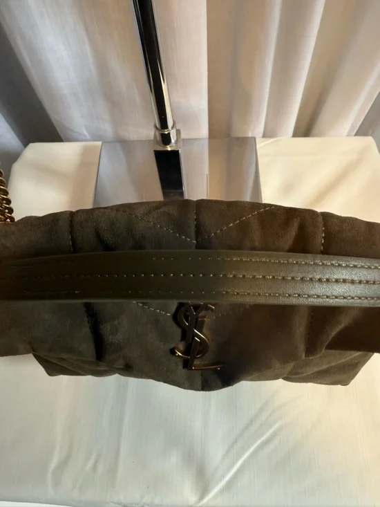 YSL Loulou puffer in suede - Picture 6 of 12